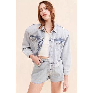 Free People Nocturne Studded Women’s denim blue Jacket Size L